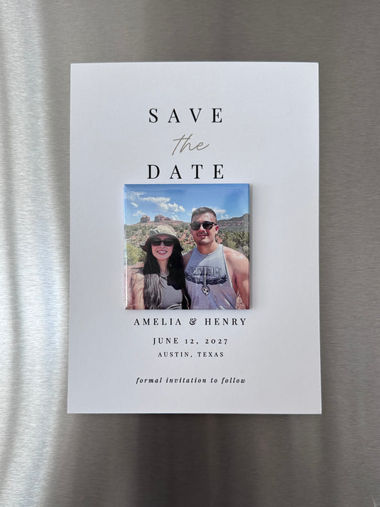 The Classic Photo Magnet Save the Date