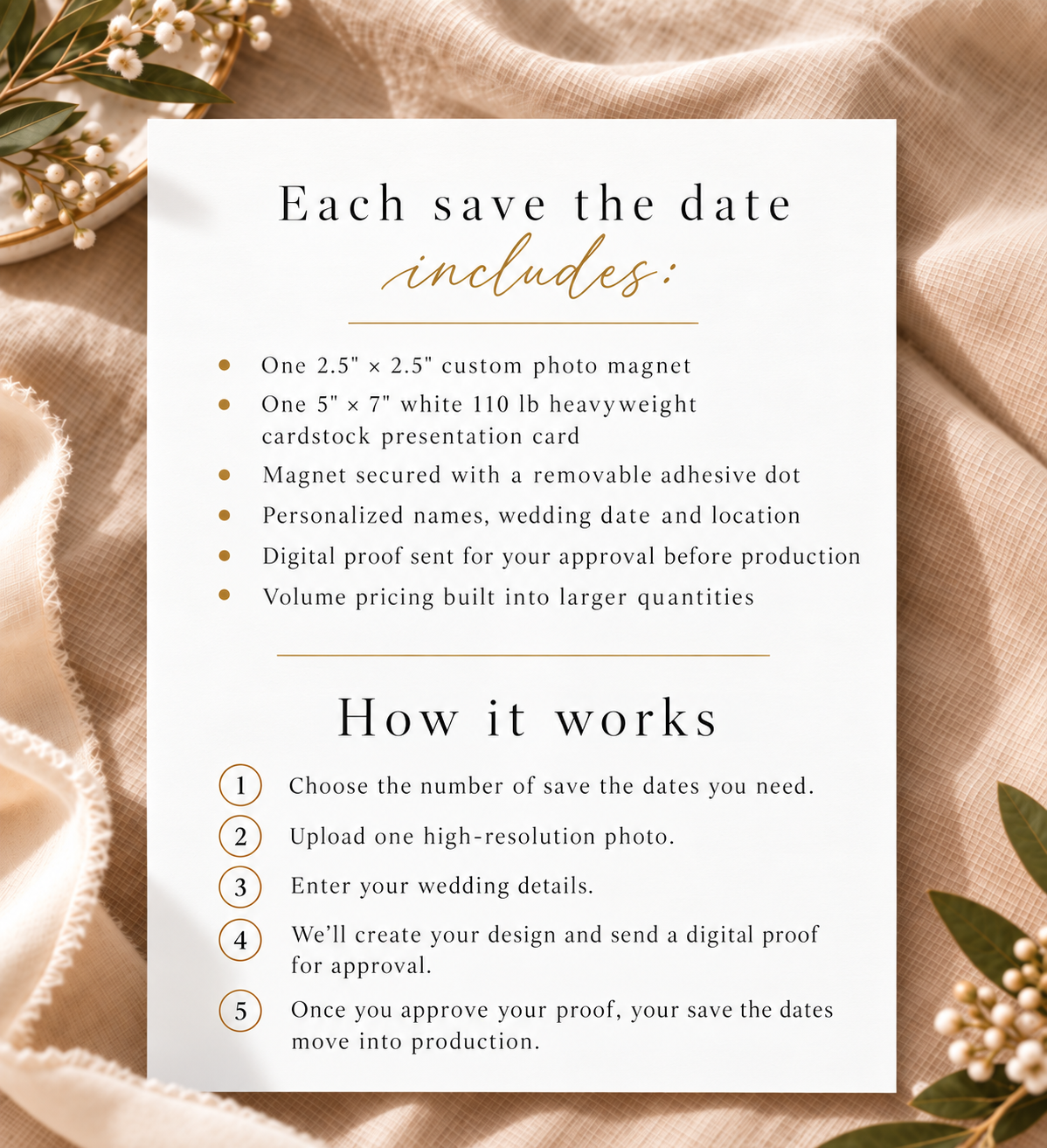 The Classic Photo Magnet Save the Date